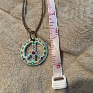 Natural Life Peace necklace. EUC!!